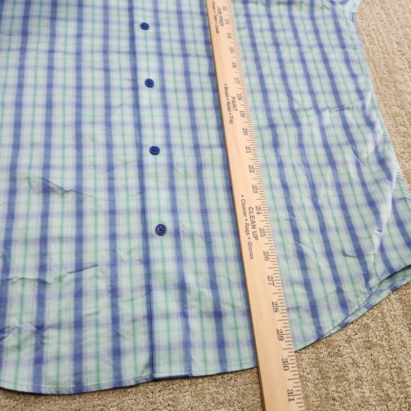Twillory Shirt Men L-XL Untuckable Check Button Down Performance Fabric Stretch - Picture 5 of 11